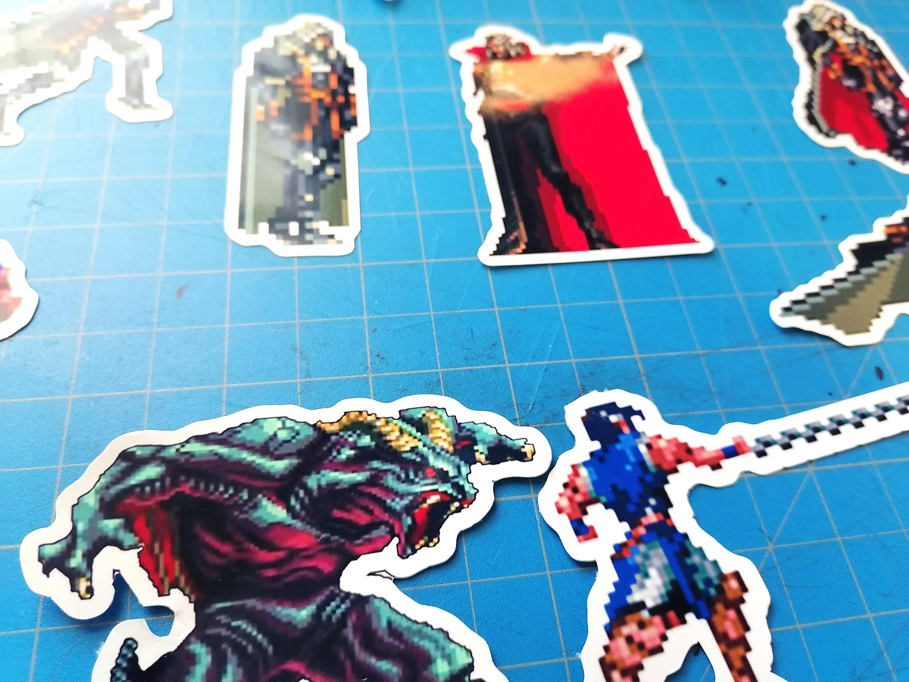 Castlevania Video game stickers for Gamers | Handmade Wall Art | Unique Gaming Gift | Retro Video Game Decor | Gaming Room | Classic Games