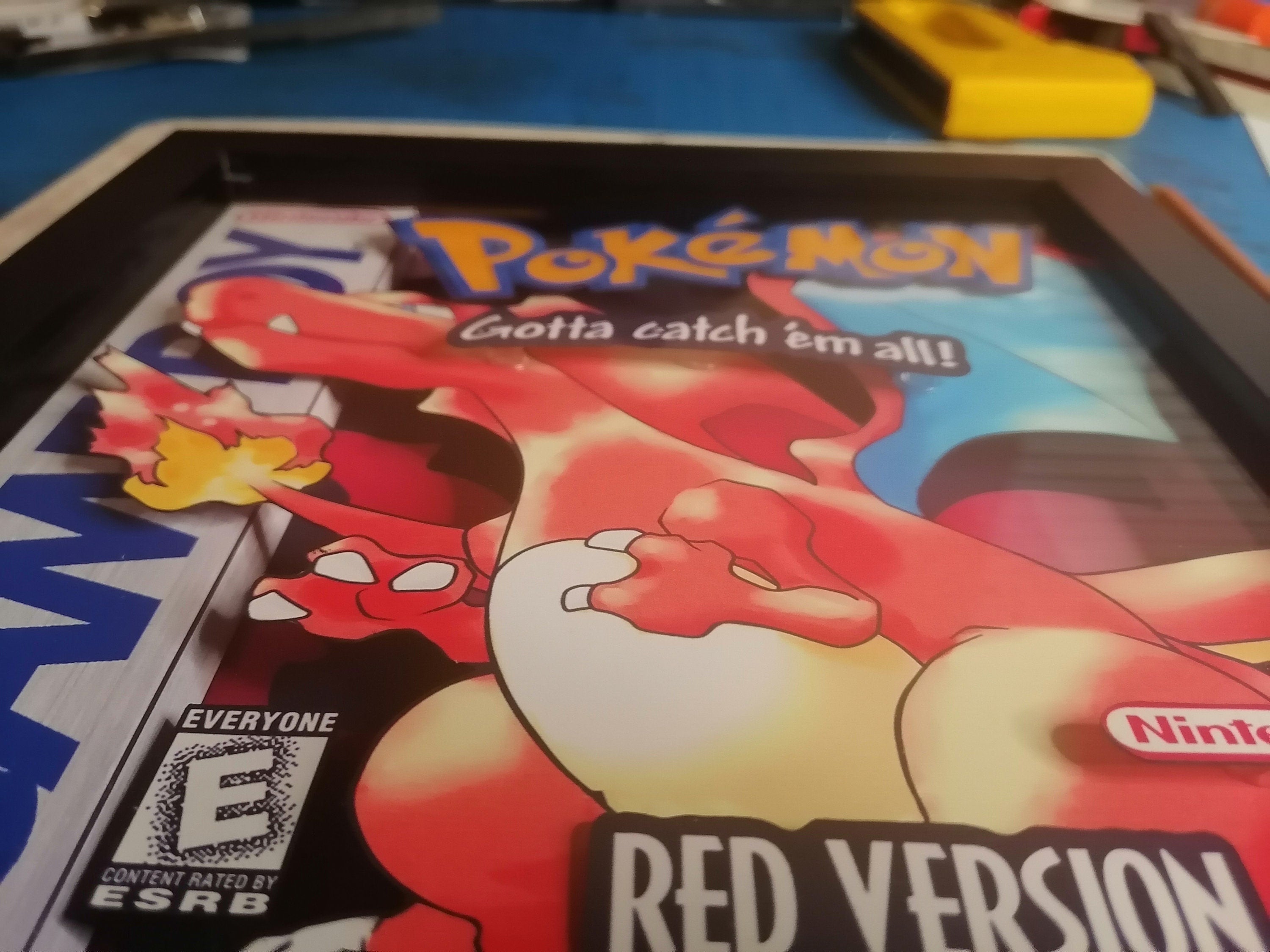 Charizard Pokémon Red 3d Shadowbox Diorama