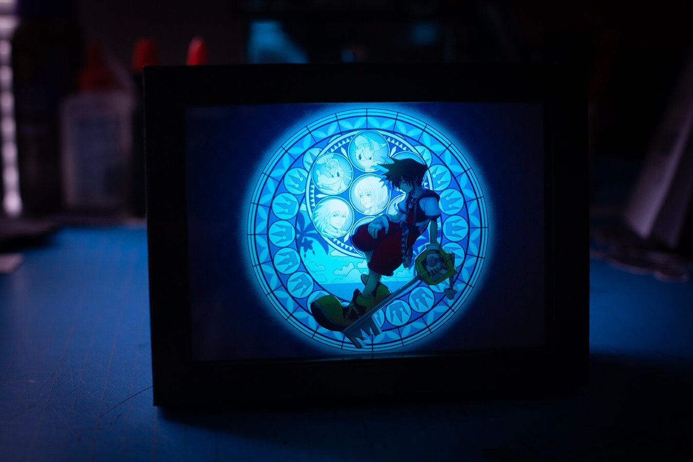 New!! Kingdom Hearts 5x7 Dive to the Heart Shadowbox