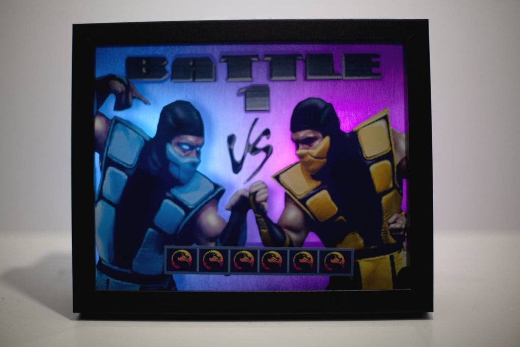 Mortal Kombat LED Shadowbox Diorama