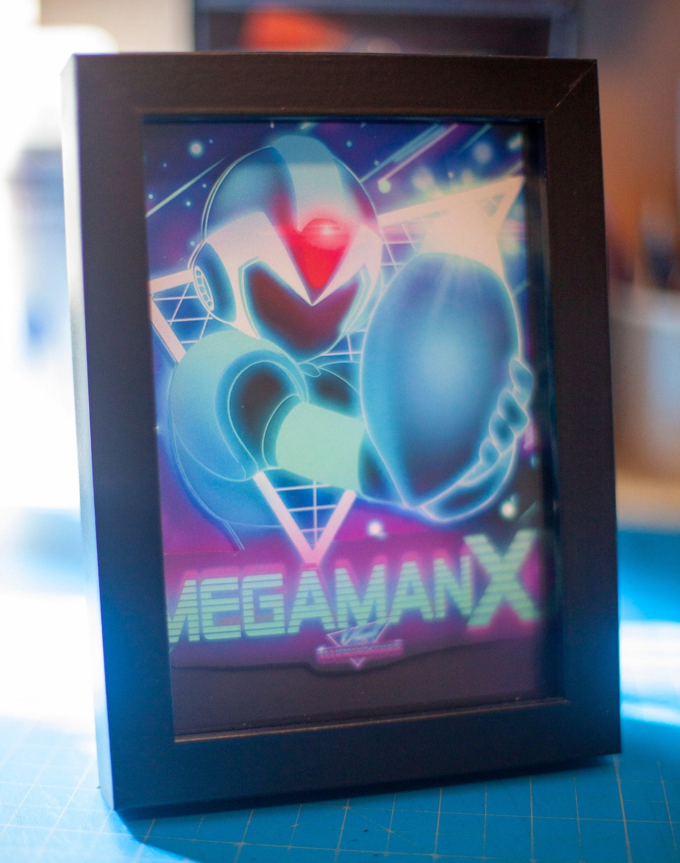 MegaMan X Led Shadowbox Diorama