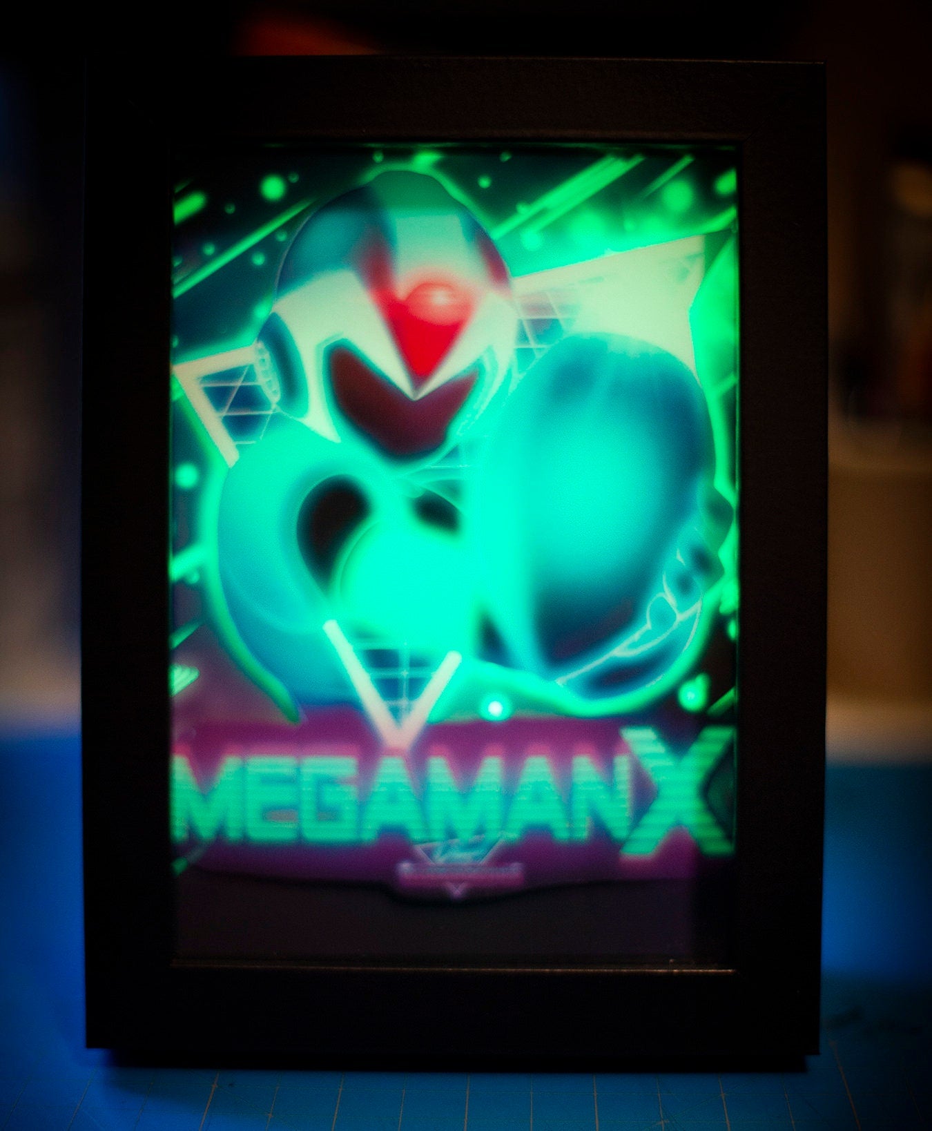 MegaMan X Led Shadowbox Diorama