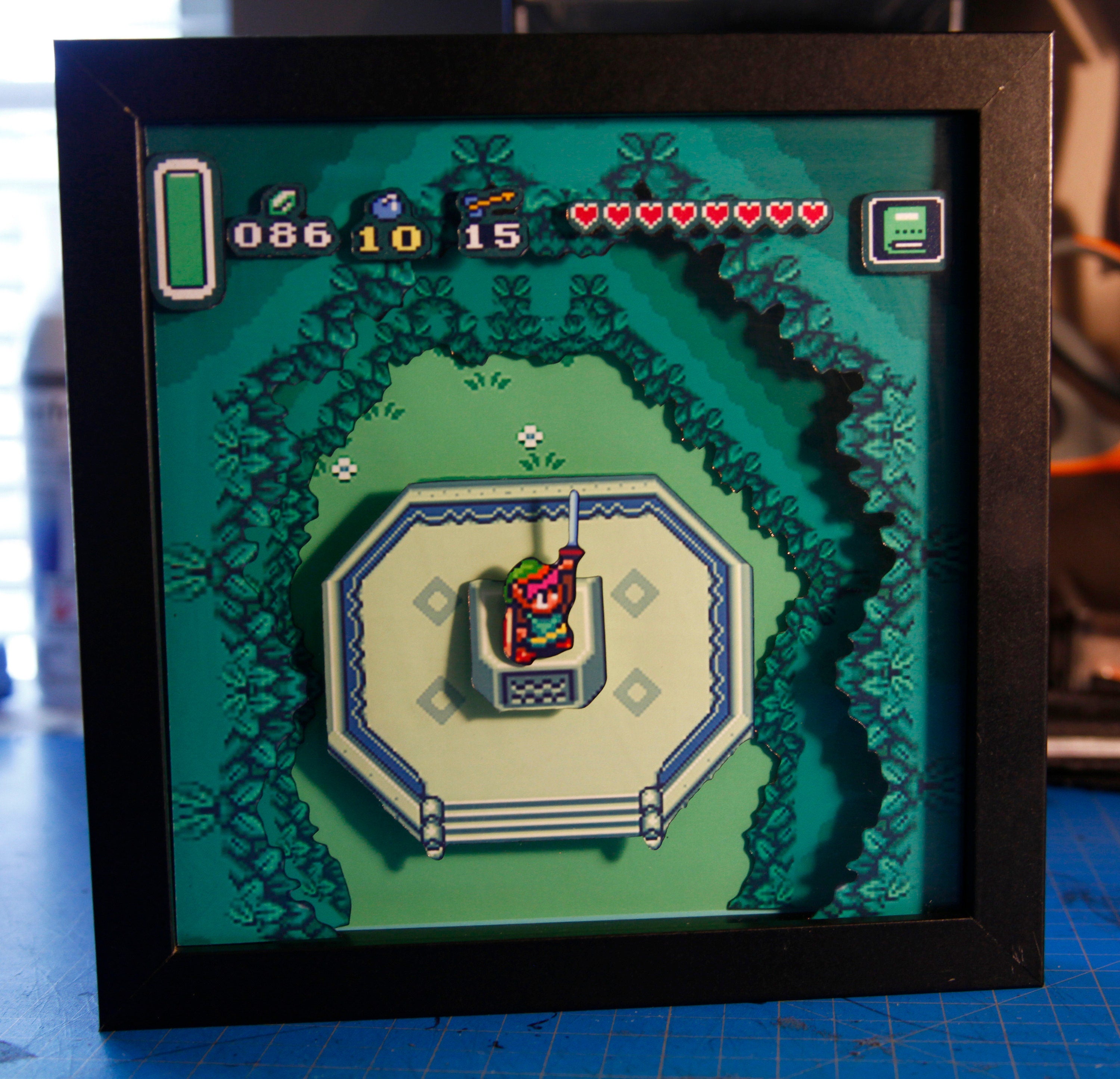 Legend of Zelda Videogame Shadowbox