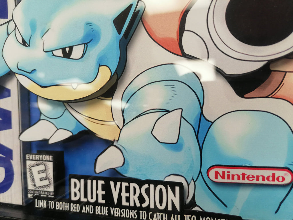 New!! Blastoise Blue Version 3d Shadowbox Diorama