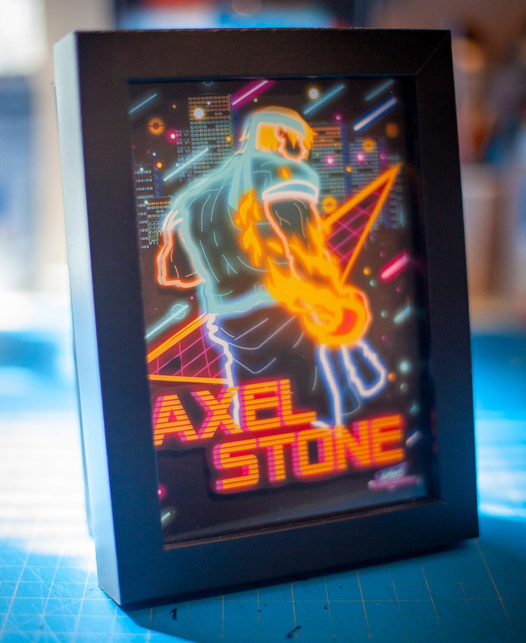 Axel Stone Led Shadowbox Diorama