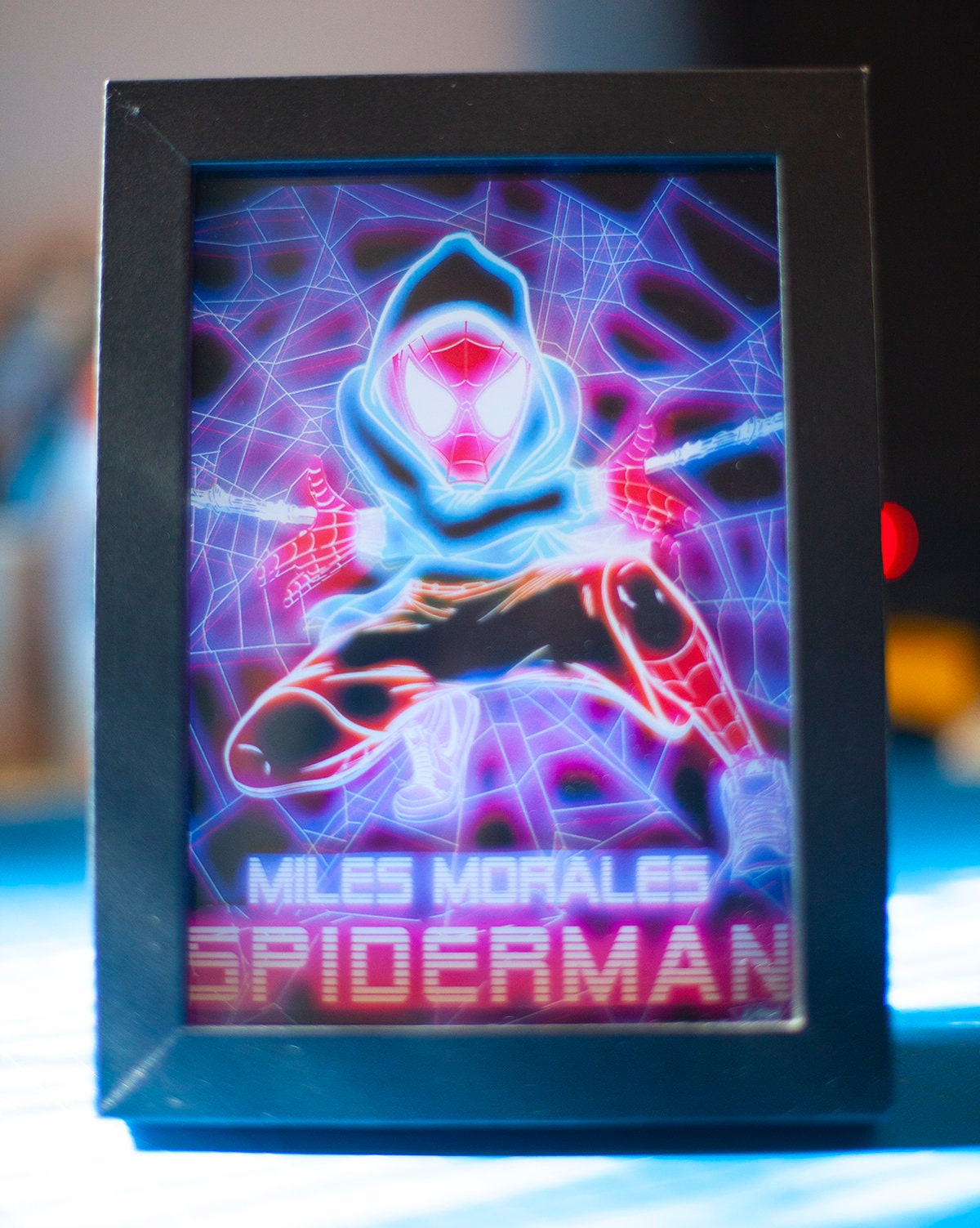 Spiderman Miles Morales  LED Shadowbox Diorama