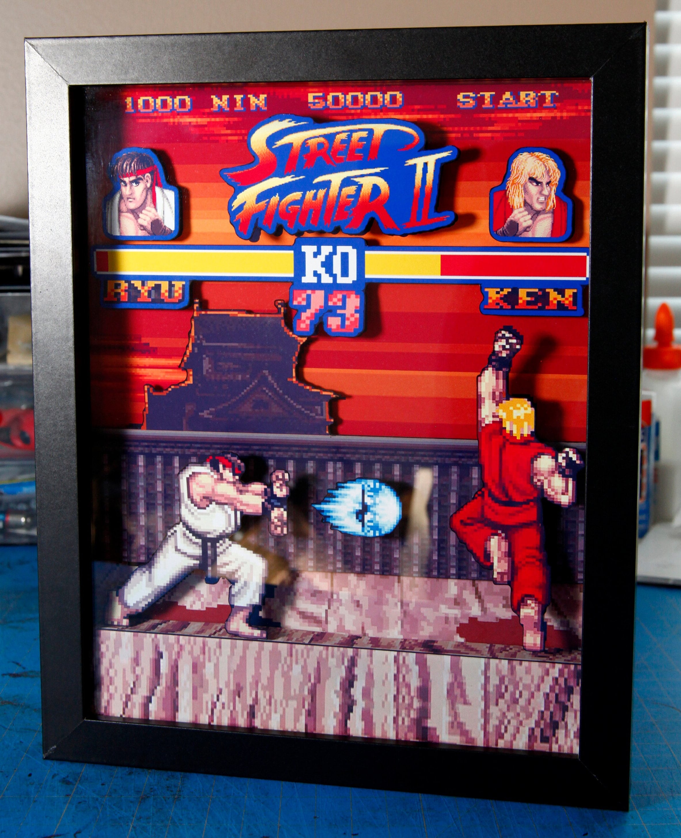 Street Fighter 2 3D shadow box
