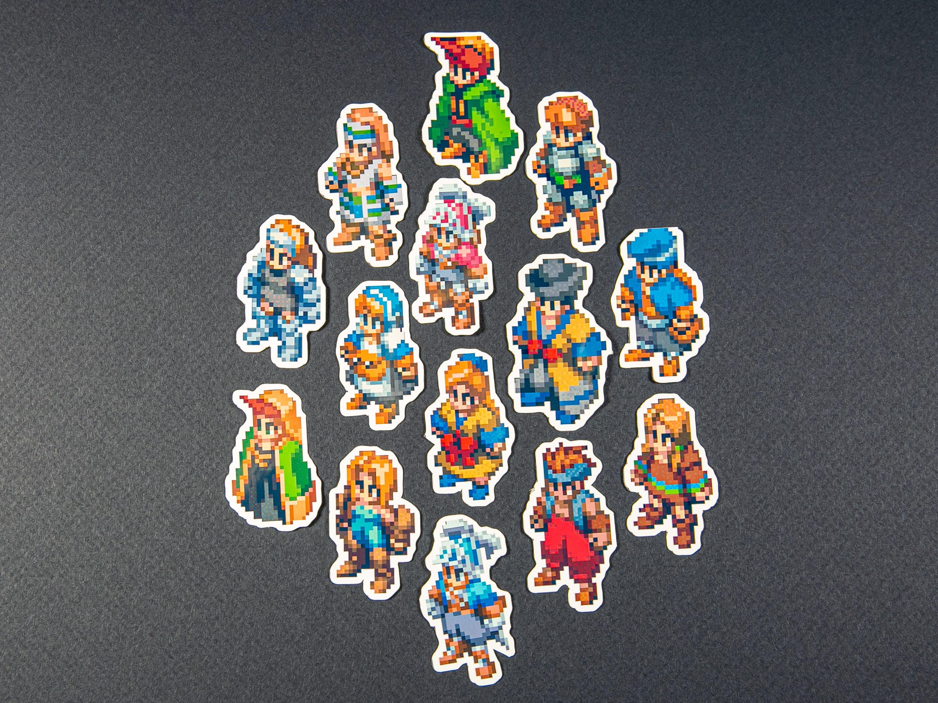 Videogame Sticker | Final Fantasy Tactics stickers complete bundle | Laptop iPad Bullet Journal Planner Vinyl Glossy Stickers sets 1-4