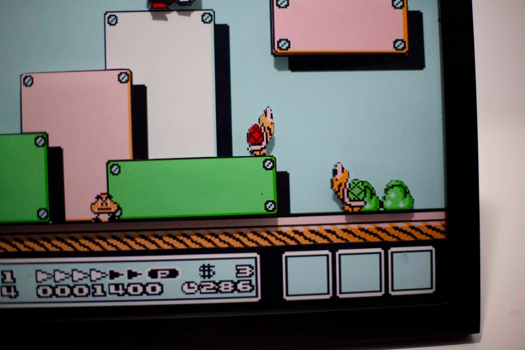 Super Mario 3 3d framed wall art