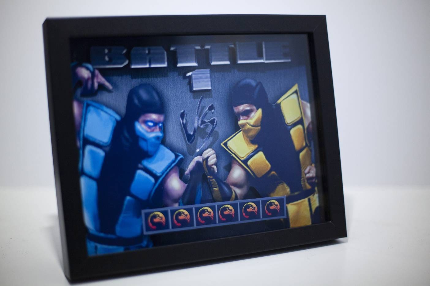 Mortal Kombat Shadowbox Diorama Non Illuminated