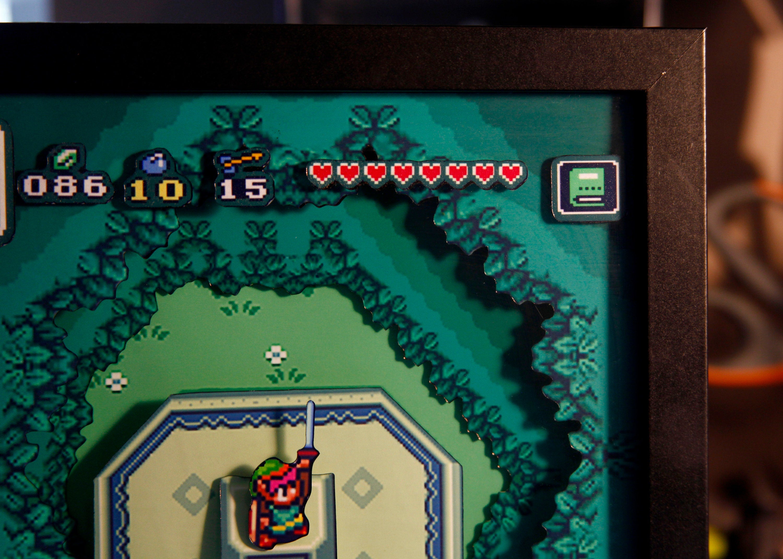 Legend of Zelda Videogame Shadowbox