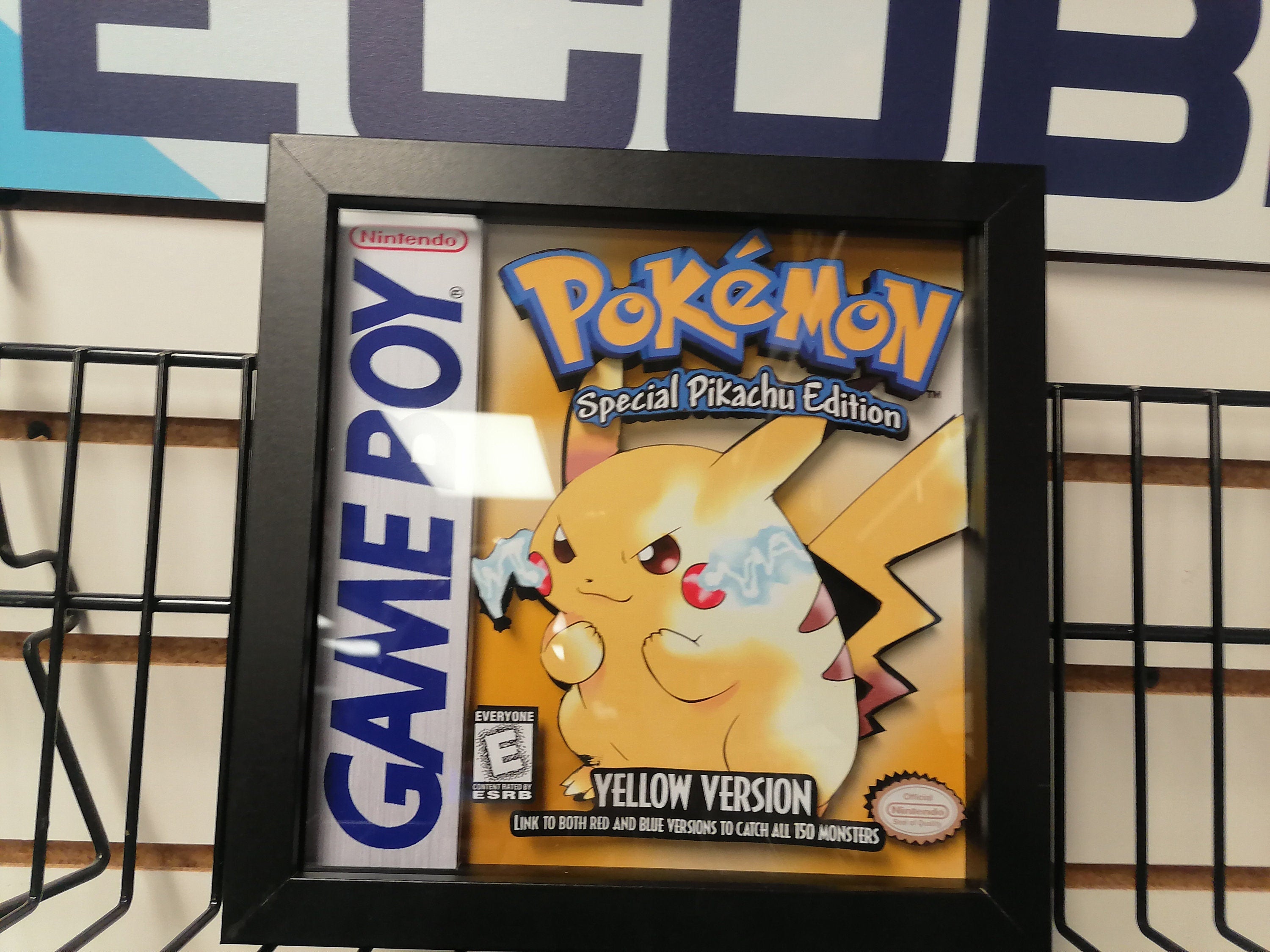 Pikachu 3D Shadow box Pokemon  Art Diorama