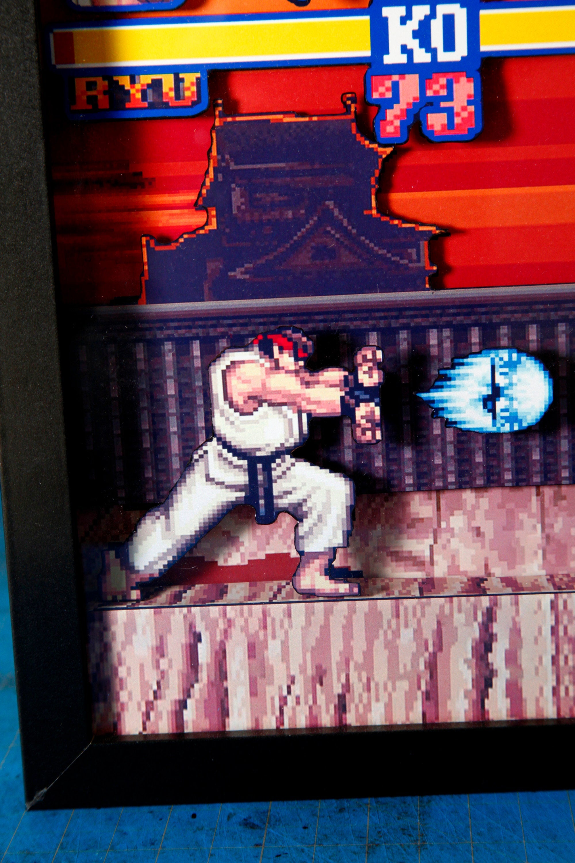Street Fighter 2 3D shadow box