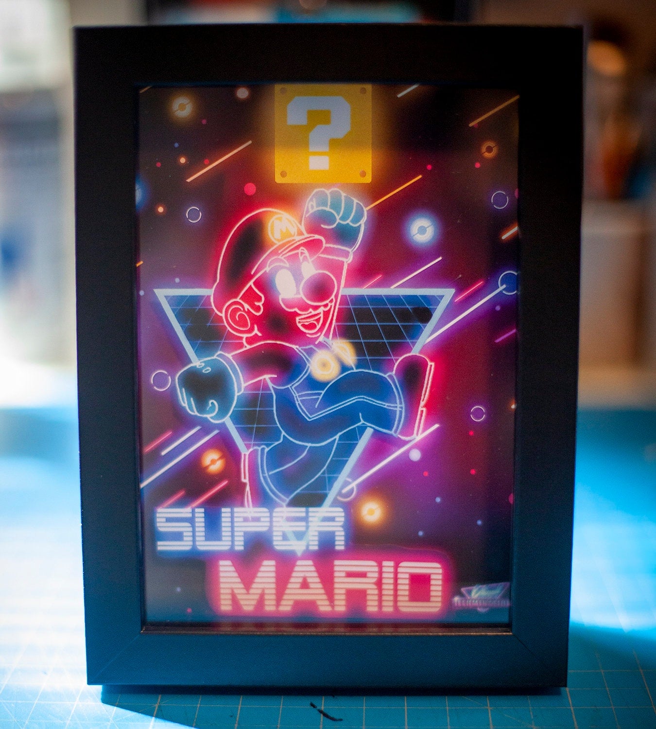 Super Mario LED Shadowbox Diorama
