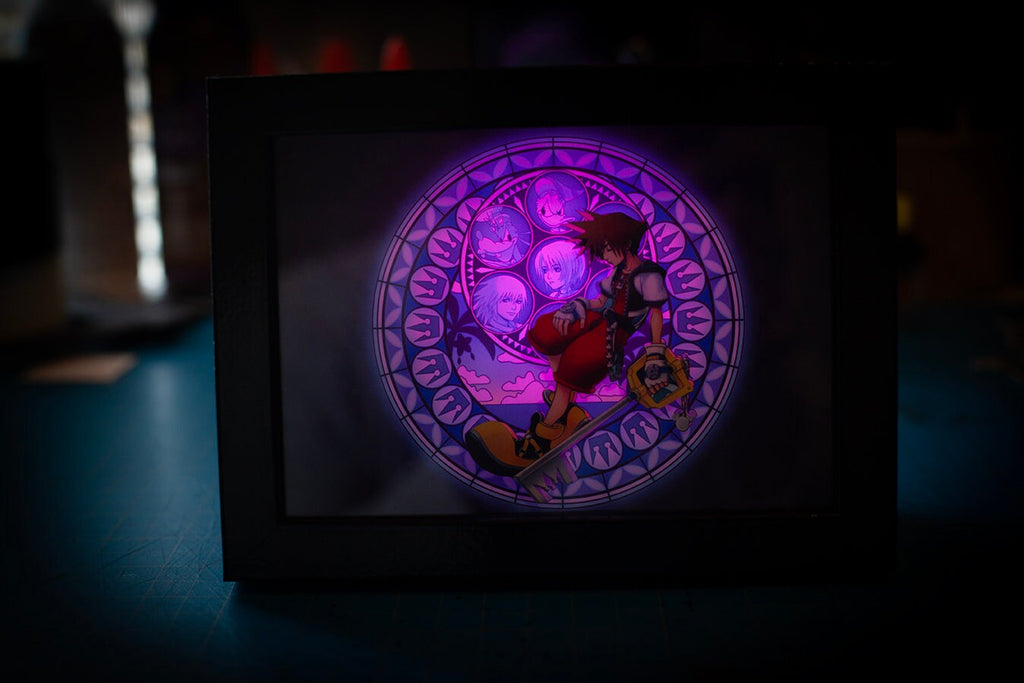 New!! Kingdom Hearts 5x7 Dive to the Heart Shadowbox