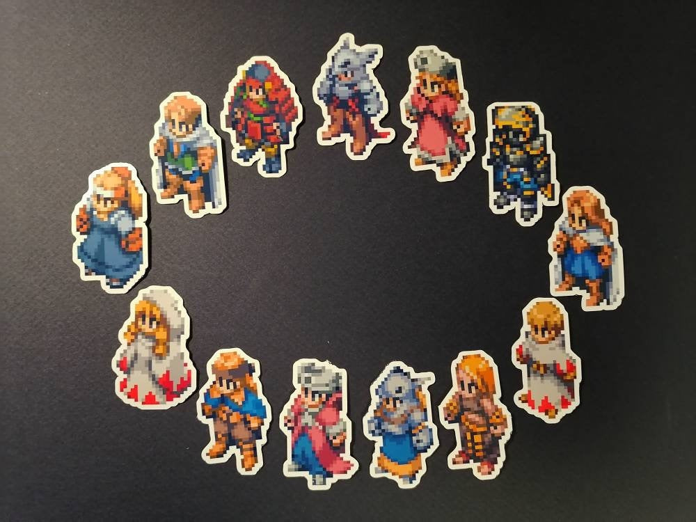 Videogame Sticker | Final Fantasy Tactics stickers | Laptop iPad Bullet Journal Planner Vinyl Glossy Stickers set 3