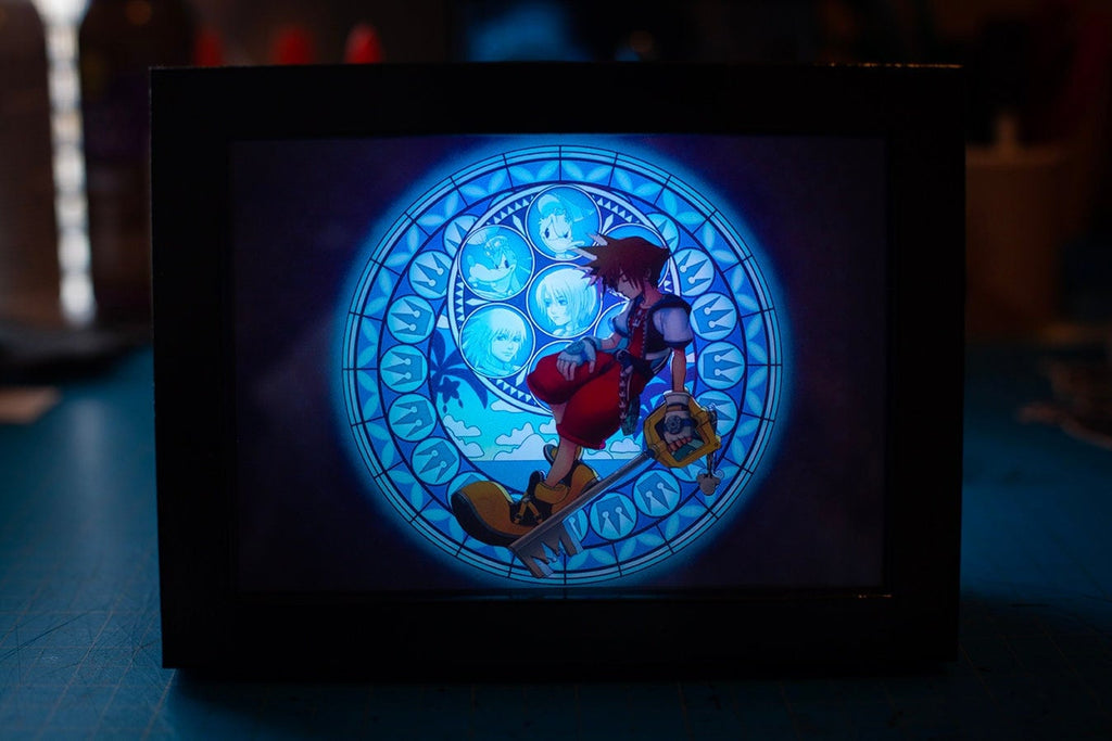 New!! Kingdom Hearts 5x7 Dive to the Heart Shadowbox