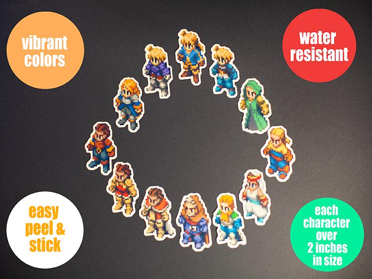 Final Fantasy Tactics 3D Shadow Box + sticker bundle • Handmade Diorama • Handmade Gift • Video game Art •  Video game Gifts