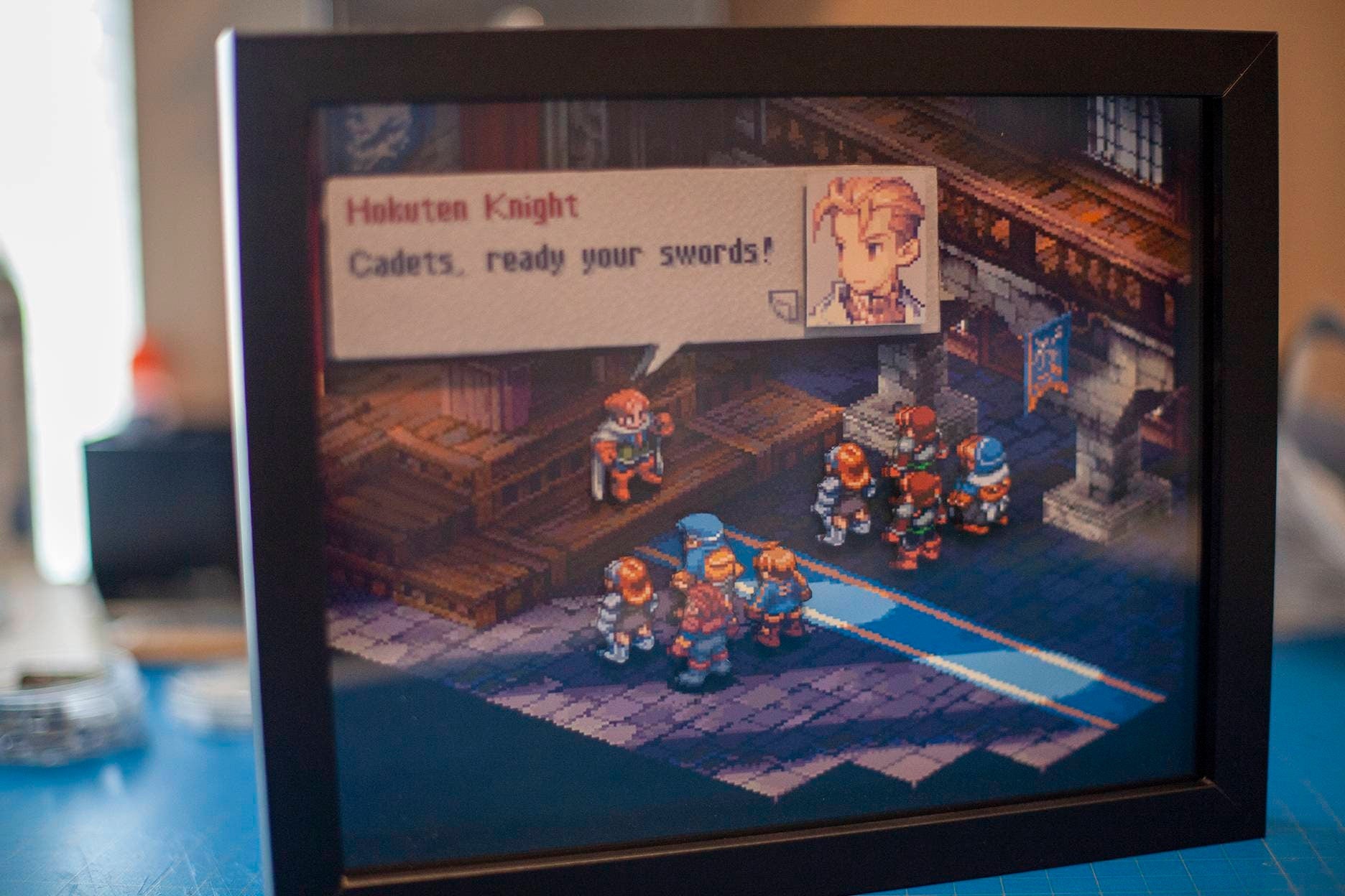 Final Fantasy Tactics Ready your Swords 3D Diorama