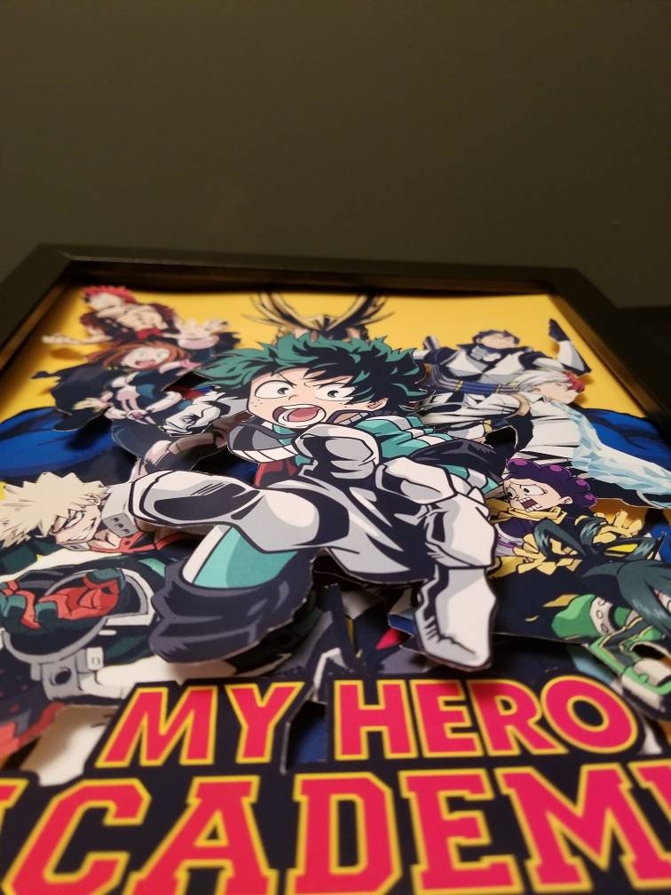 My Hero Academia shadowbox Diorama