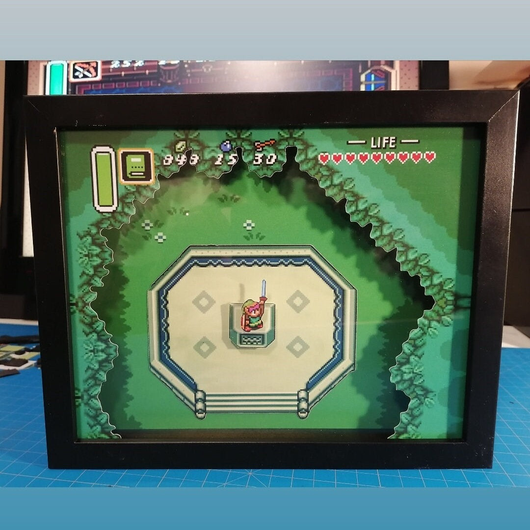 Legend of Zelda Videogame Shadowbox
