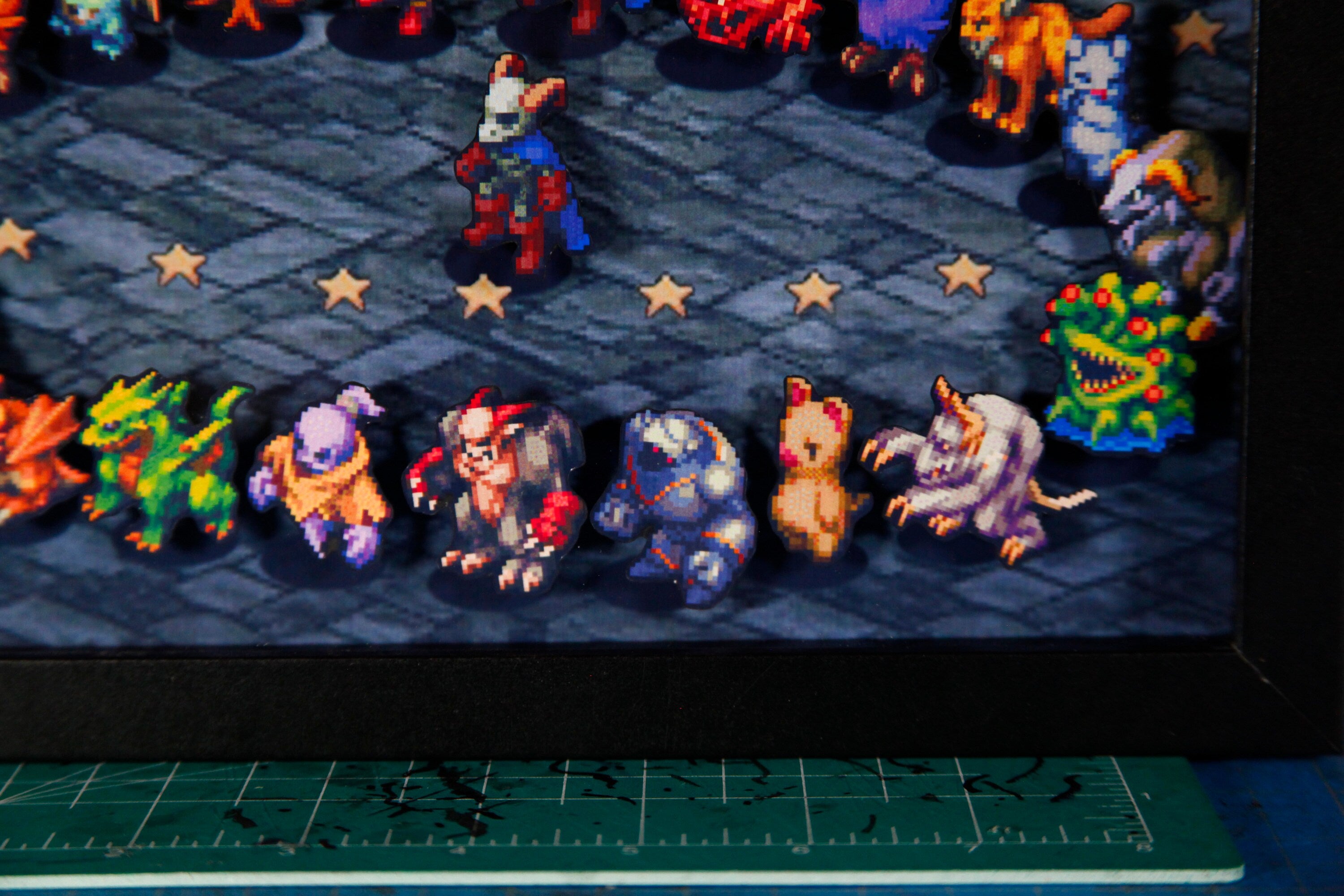 Final Fantasy Tactics Enemies 3D Shadowbox •  Handmade Diorama • Handmade Gift • Video game Art • Video game Gifts •