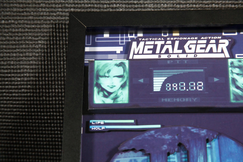 Solid Snake Sniper Wolf 3D shadow box| Metal Gear Solid | Wall Decor | Gift for Gamers | Classic Games |Unique Gaming gift| |birthday idea |