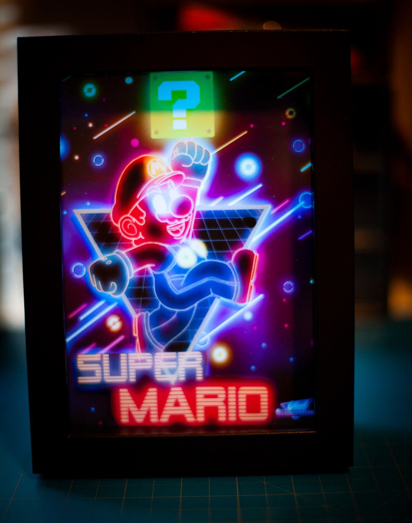 Super Mario LED Shadowbox Diorama