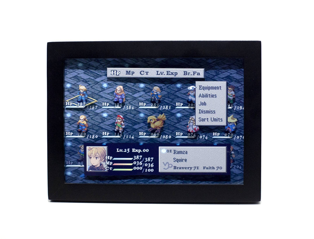 Final Fantasy Tactics Mini Shadow box Diorama