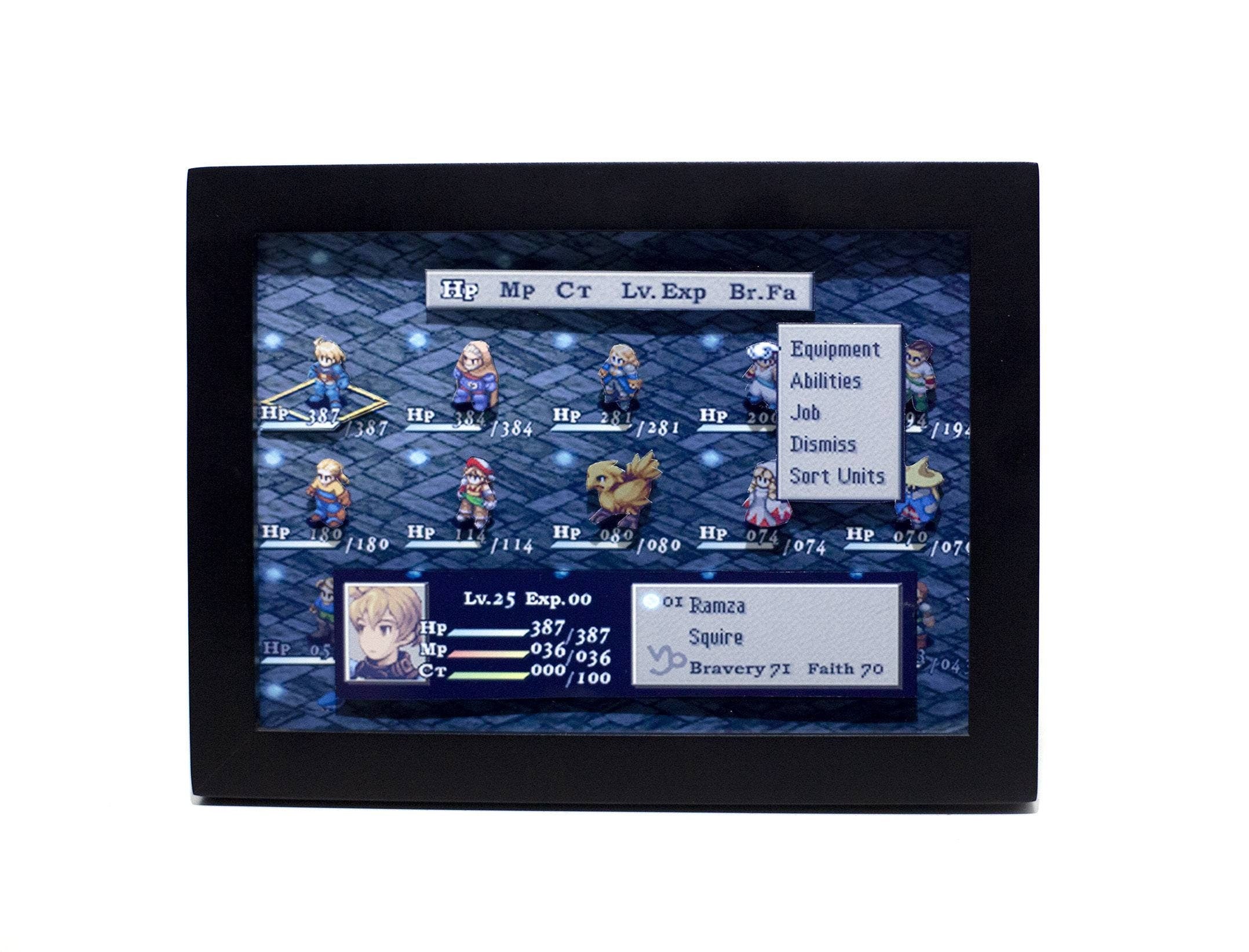 Final Fantasy Tactics Mini Shadow box Diorama