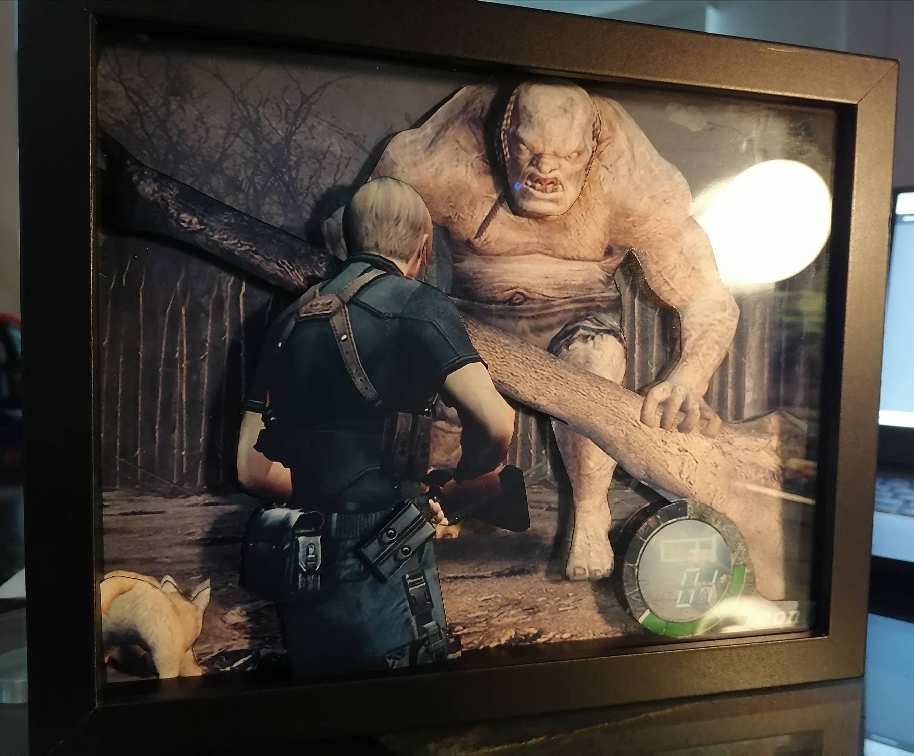 Resident Evil 4 3d shadow box art 3D Artwork | RE4|Videogame Art| 3D shadowbox art| Videogame shadow box| Nostalgic| birthday gift| Retro