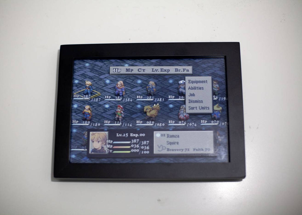 Final Fantasy Tactics Mini Shadow box Diorama