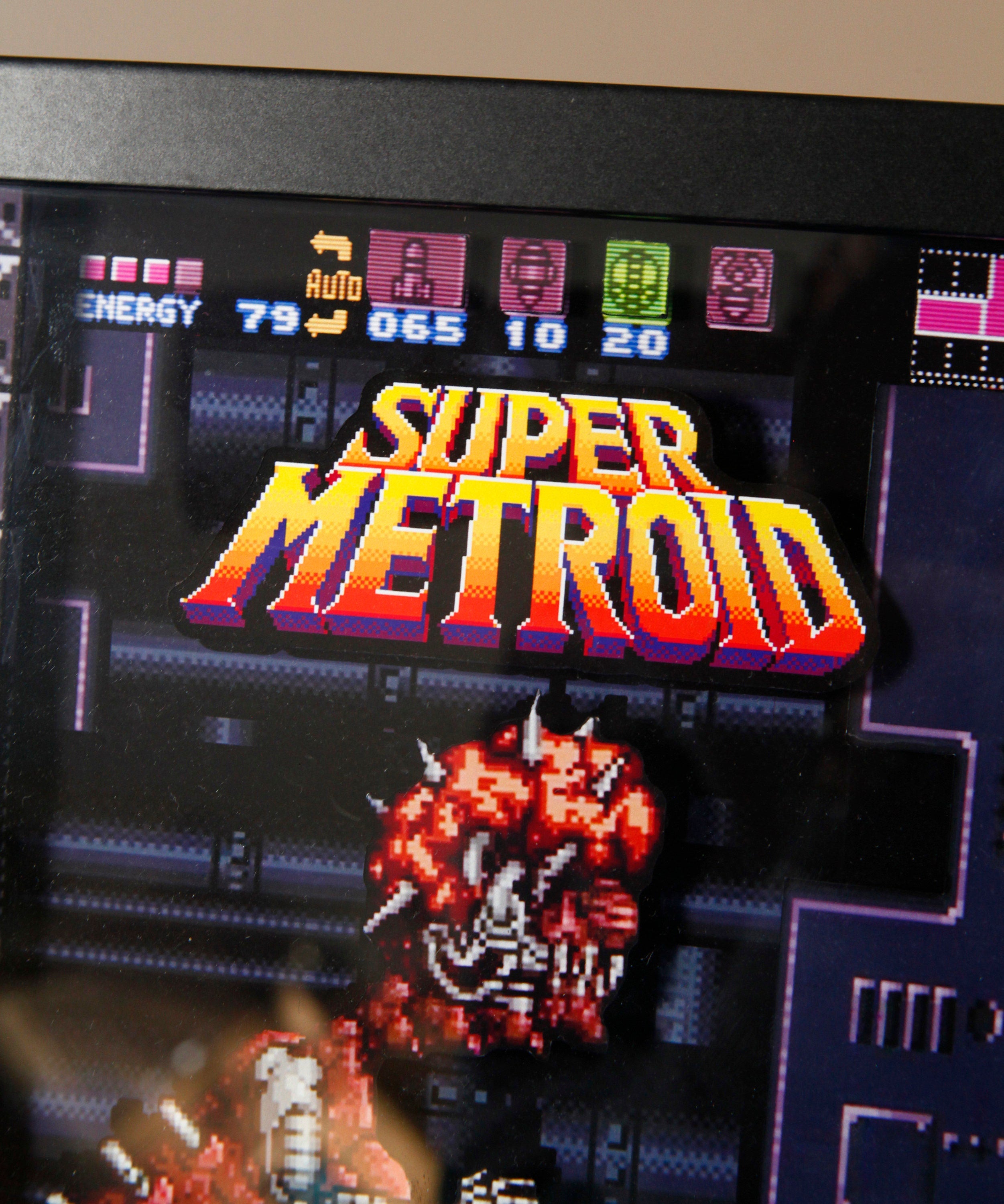 Super Metroid 3D Shadow box Diorama