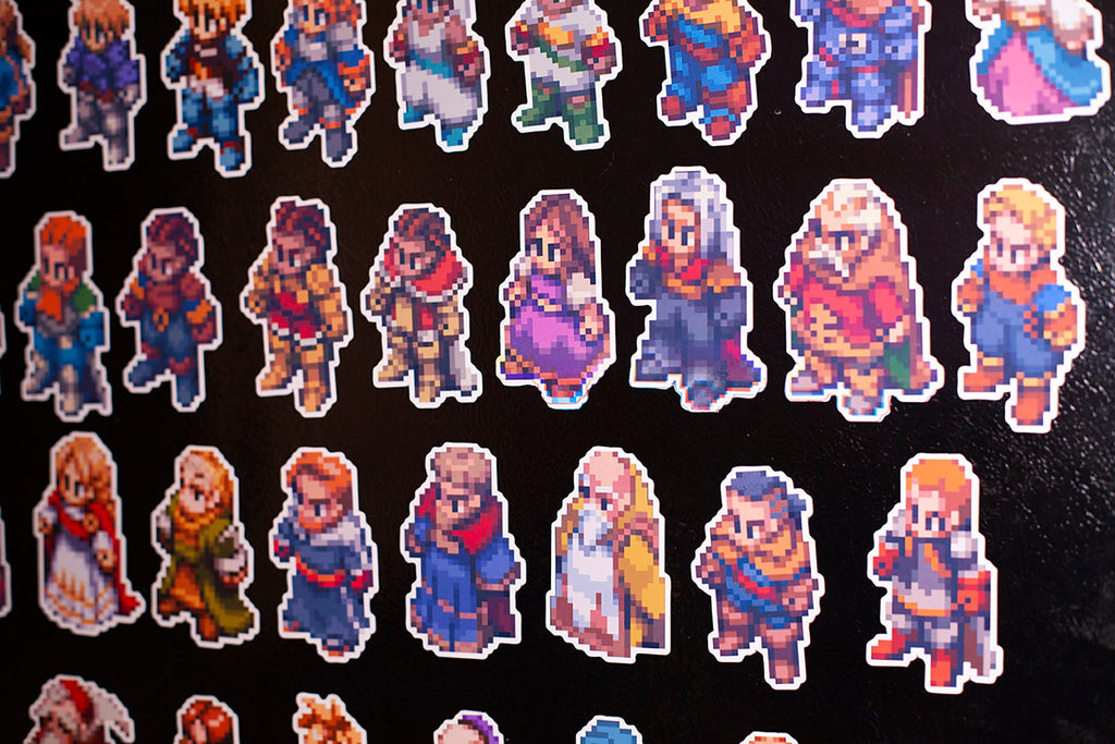 Videogame Refrigerator Magnets | Final Fantasy Tactics magnets Main Characters