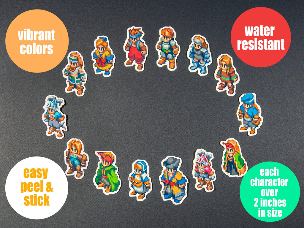 Final Fantasy Tactics 3D Shadow Box + sticker bundle • Handmade Diorama • Handmade Gift • Video game Art •  Video game Gifts