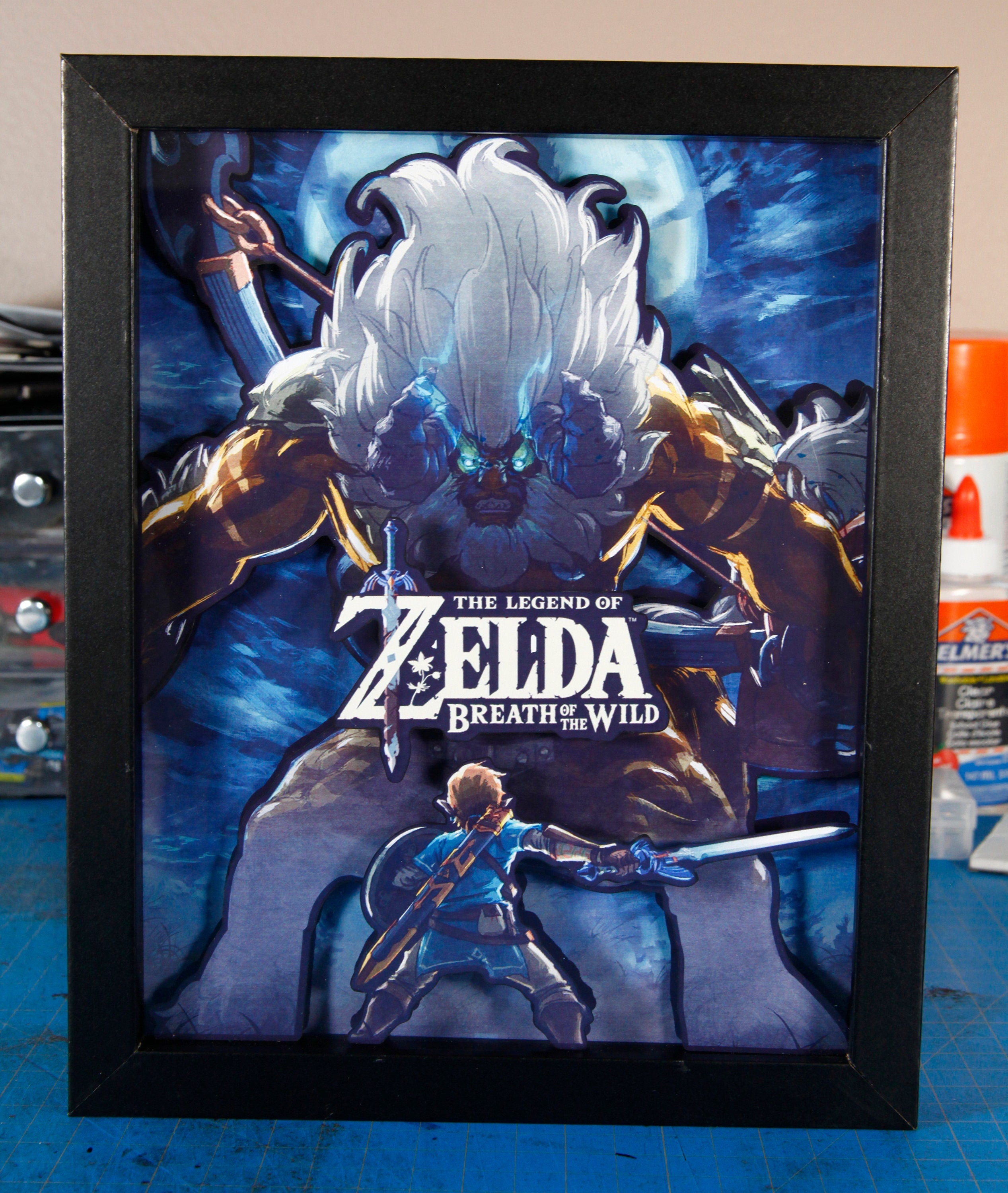 Legend of Zelda: Breath of the Wild 3D Shadow Box - Handmade Wall Art