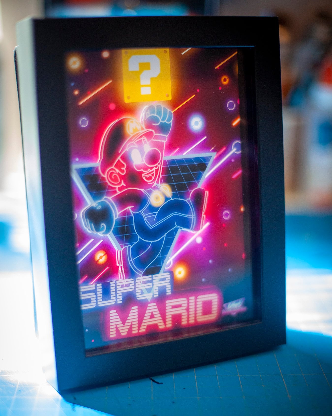 Super Mario LED Shadowbox Diorama