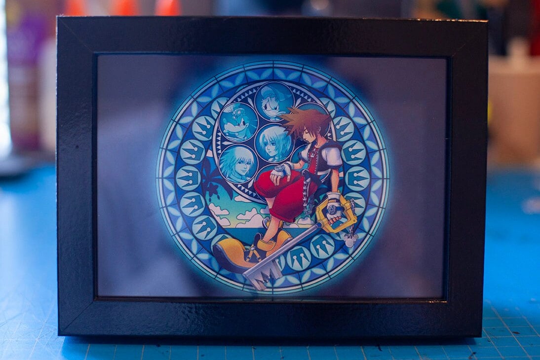 New!! Kingdom Hearts 5x7 Dive to the Heart Shadowbox