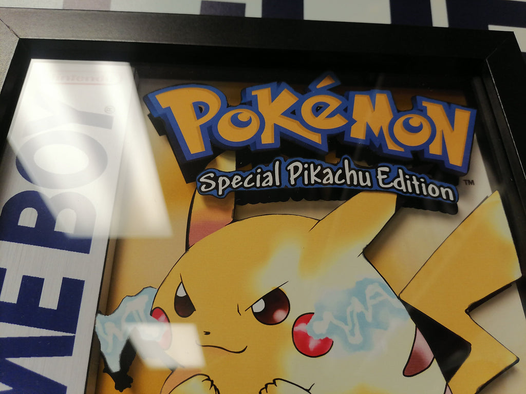 Pikachu 3D Shadow box Pokemon  Art Diorama