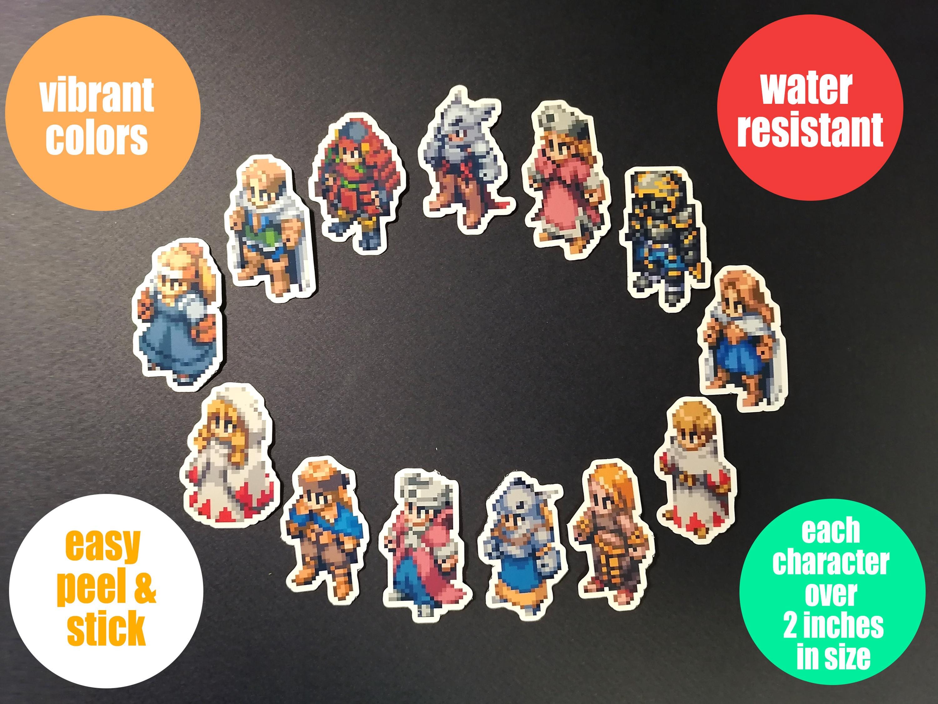 Final Fantasy Tactics 3D Shadow Box + sticker bundle • Handmade Diorama • Handmade Gift • Video game Art •  Video game Gifts