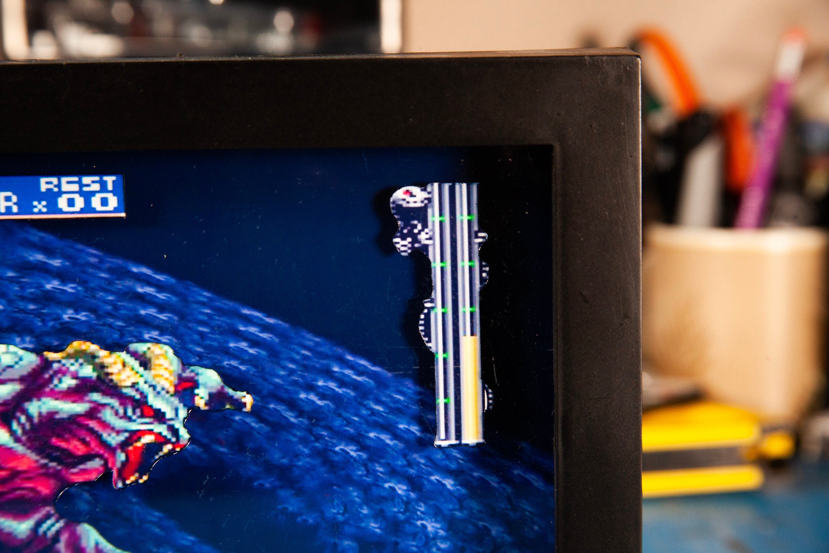 Castlevania Symphony of The Night 3D Shadowbox | Retro games| Unique gifts| Unique game ideas |Handmade art| video game art | Gift ideas