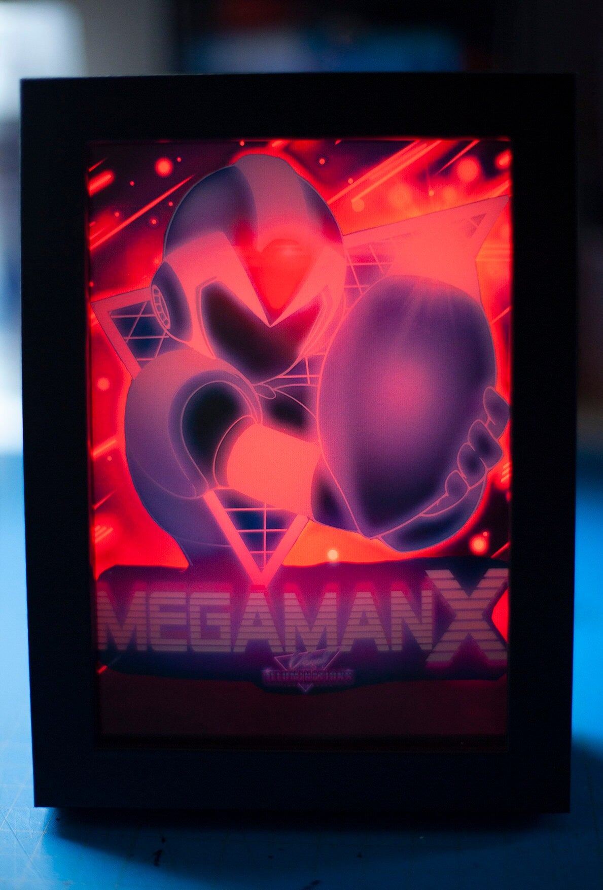 MegaMan X Led Shadowbox Diorama