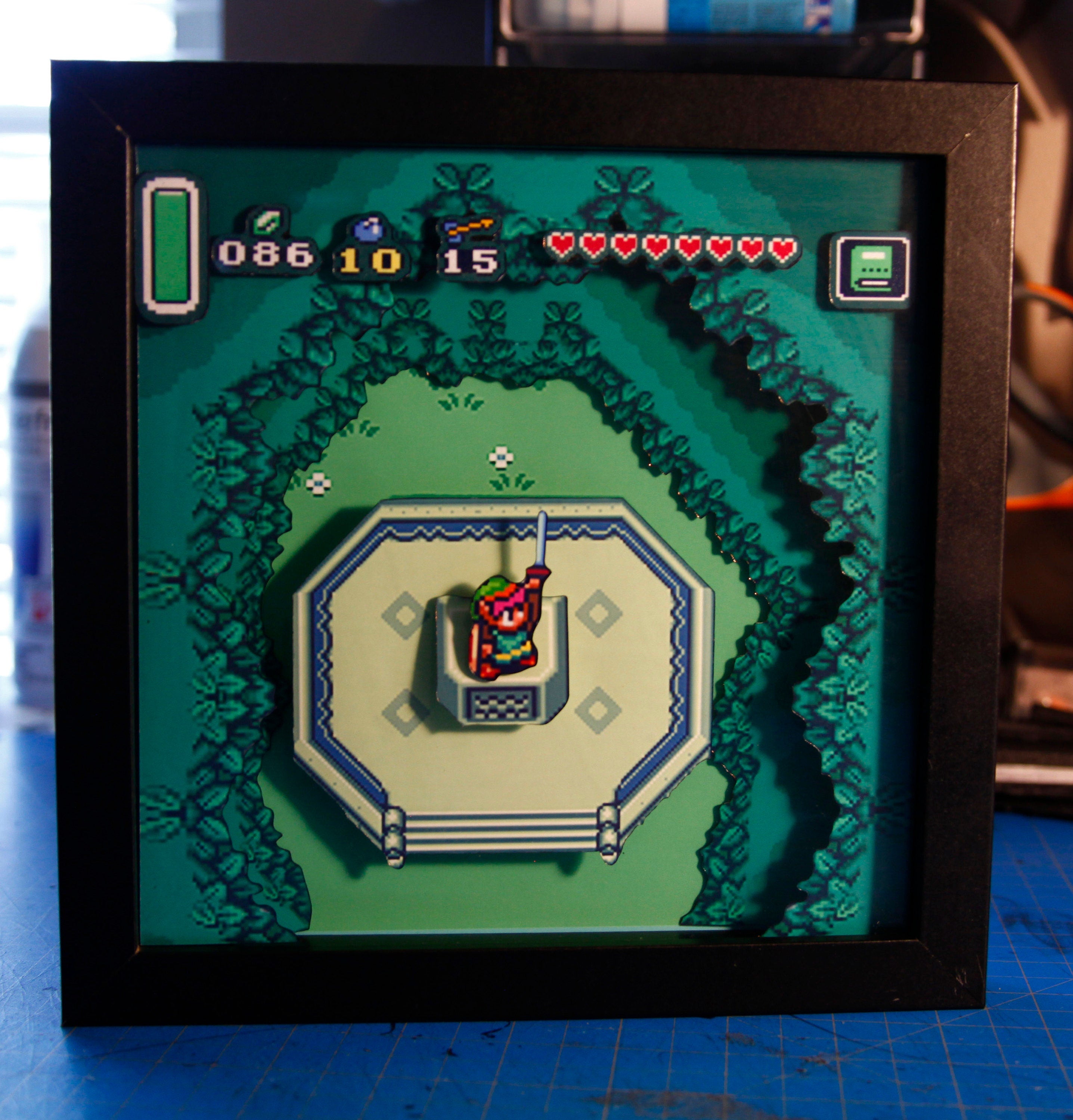 Legend of Zelda Videogame Shadowbox