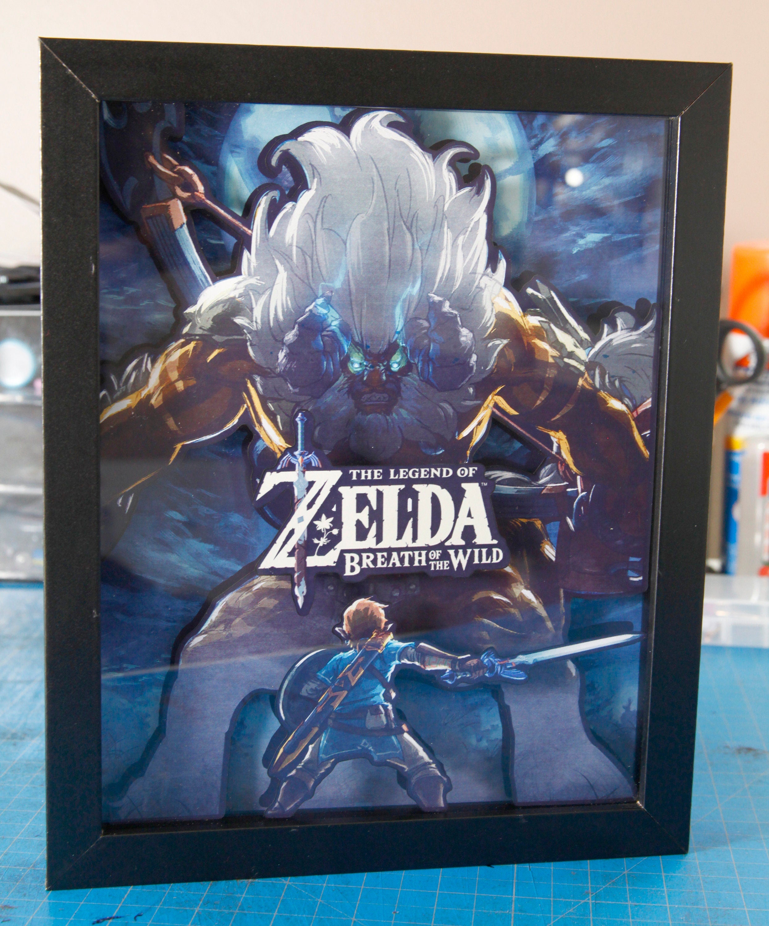 Legend of Zelda: Breath of the Wild 3D Shadow Box - Handmade Wall Art