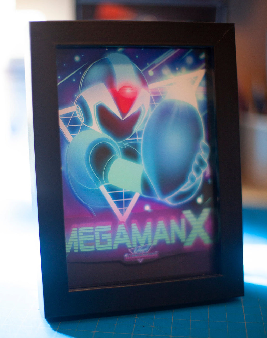 MegaMan X Led Shadowbox Diorama