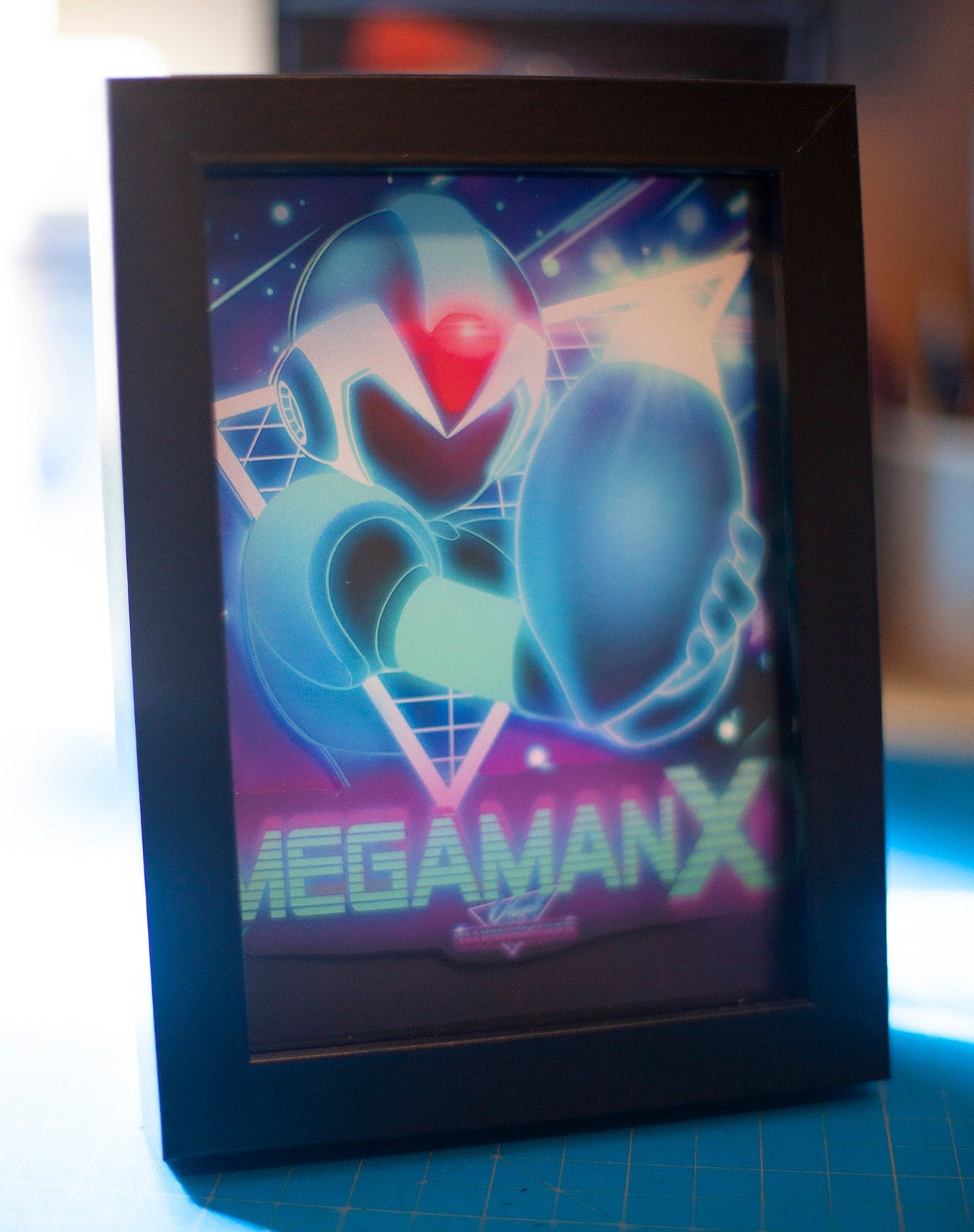 MegaMan X Led Shadowbox Diorama