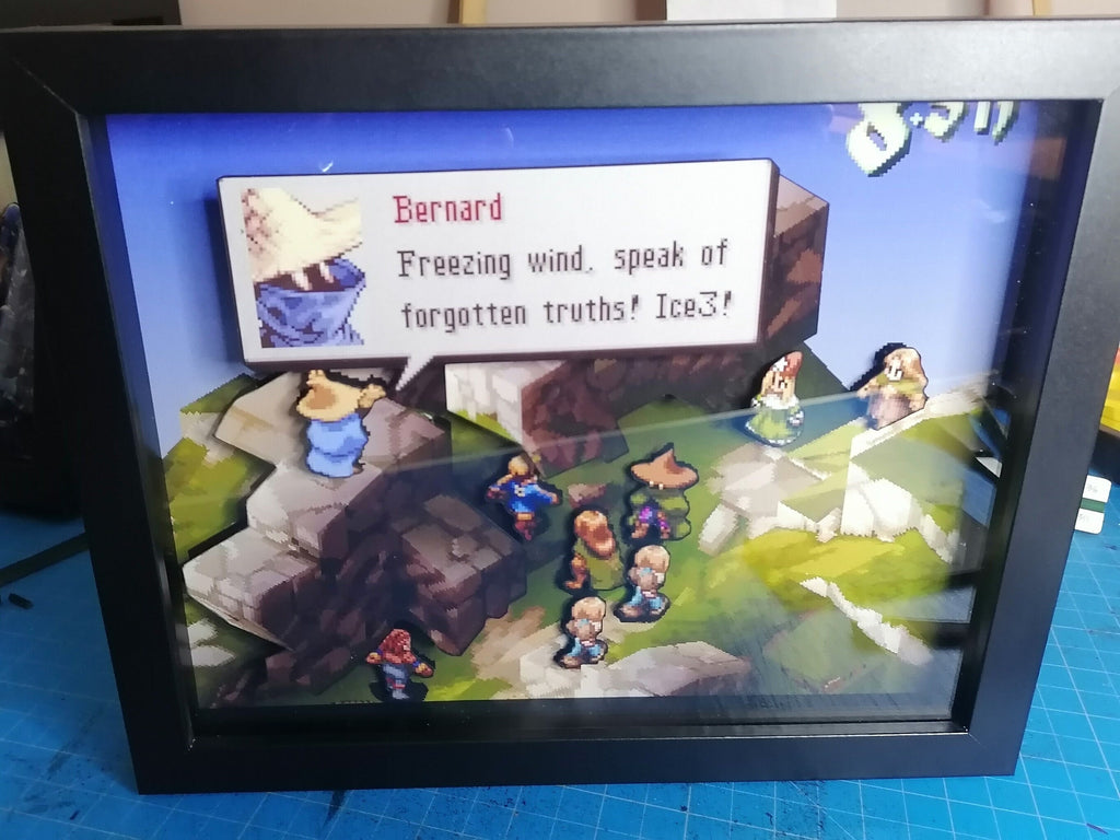 Final Fantasy Tactics framed 3D Wall Art