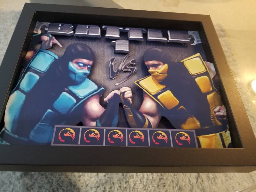 Mortal Kombat Shadowbox Diorama Non Illuminated