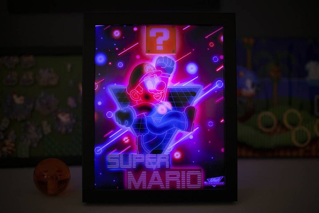 Super Mario LED Shadowbox Diorama