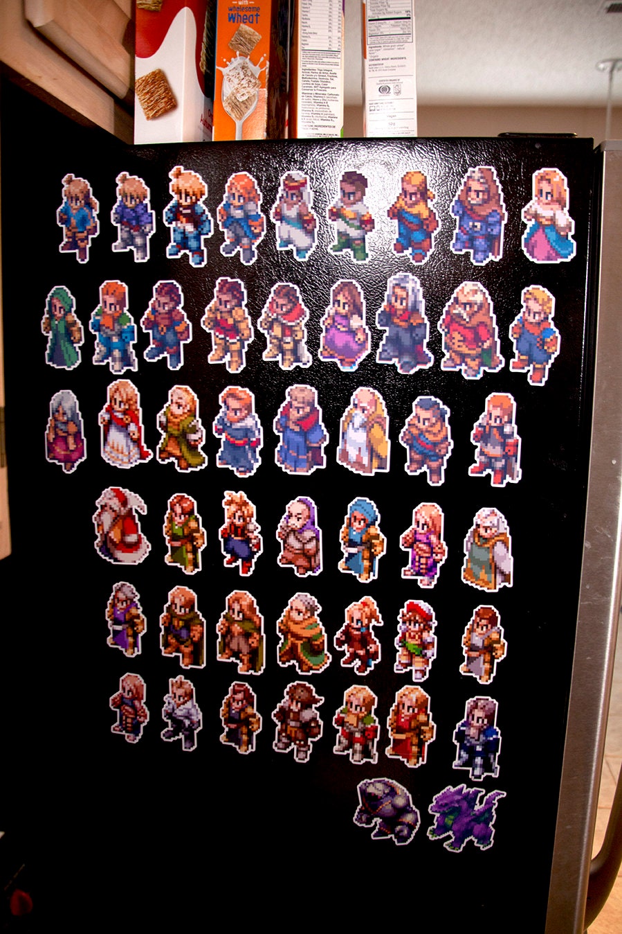 Videogame Refrigerator Magnets | Final Fantasy Tactics magnets Main Characters